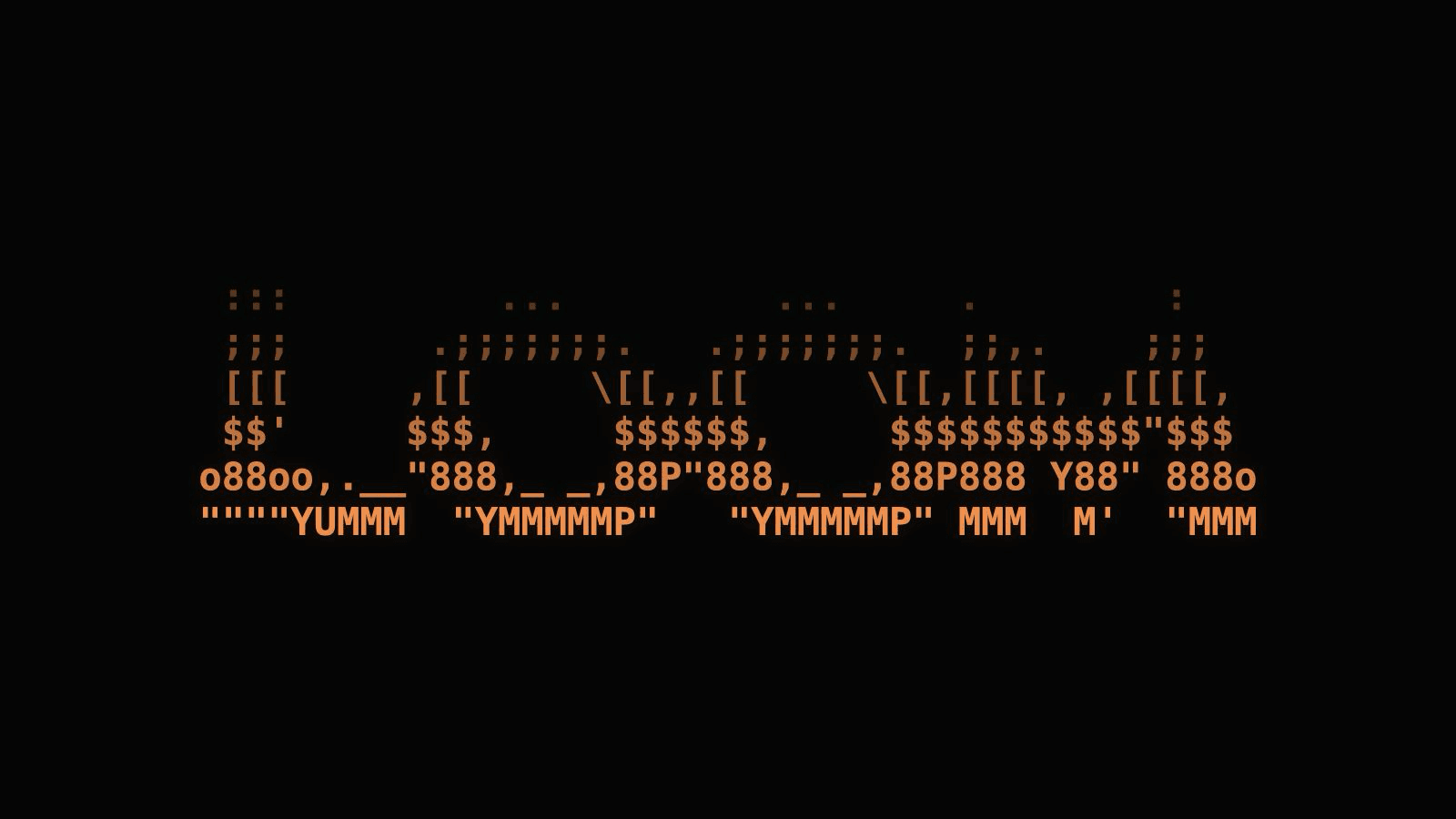 A dissolving ASCII-art rendering of the LOOM title.
